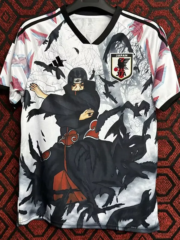 2024 Japan White Black Special Edition Fans Soccer Jersey (忍者宇智波)