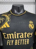 2024-25 RMA Black Special Edition Player Version Soccer Jersey #金标金龙