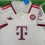 2024-25 Bayern Third Kids Soccer Jersey (带袖广告)