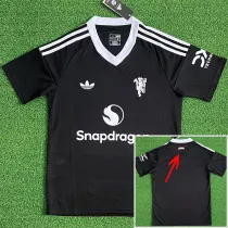 2024-25 Man Utd Black Goalkeeper Fans Soccer Jersey