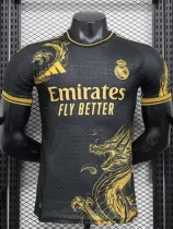 2024-25 RMA Black Special Edition Player Version Soccer Jersey #金标金龙