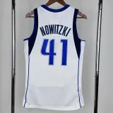 2010-2011 Dallas Mavericks NOWITZKI #41 White Retro Top Quality Hot Pressing NBA Jersey
