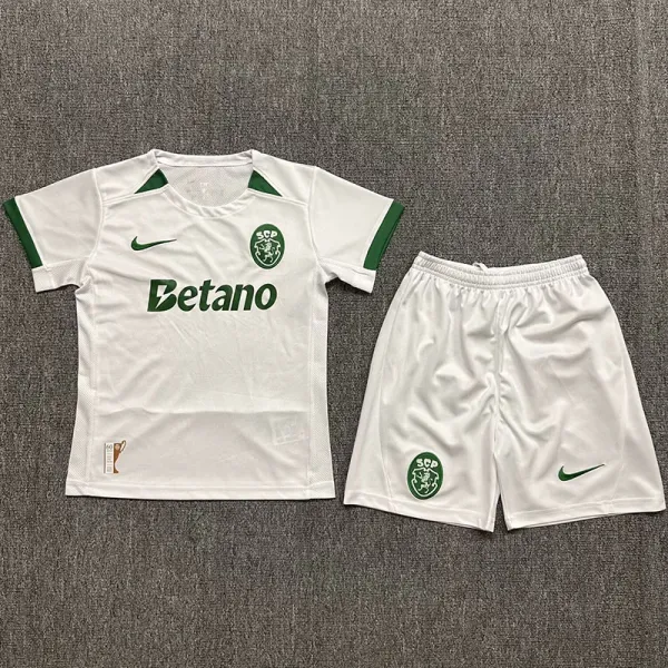 2024-25 Sporting Lisbon Away Kids Soccer Jersey