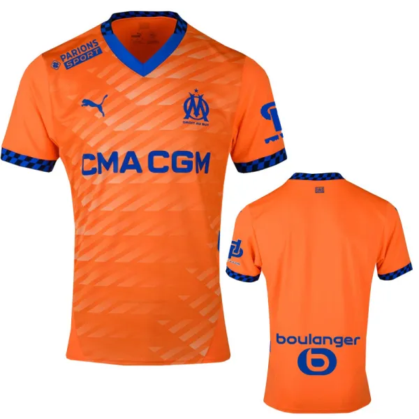 2024-25 Marseille Third Fans Soccer Jersey (Print all Sponsor)