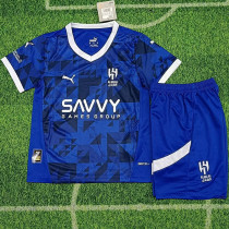 2024-25 Al-Hilal Home Kids Soccer Jersey