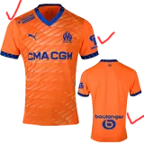 2024-25 Marseille Third Fans Soccer Jersey (Print all Sponsor)