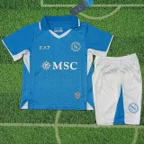 2024-25 Napoli Home Kids Soccer Jersey