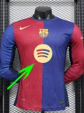 2024-25 BAR Home Long Sleeve Player Version Soccer Jersey (长袖球员)