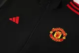 2024-25 Man Utd Black Jacket Tracksuit #01