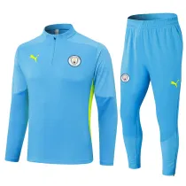 2024-25 Man City Light blue Half Pull Tracksuit (半拉链)