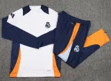 2024-25 RMA White Long Sleeve Training Tracksuit