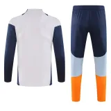 2024-25 RMA White Long Sleeve Training Tracksuit
