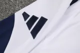 2024-25 RMA White Long Sleeve Training Tracksuit