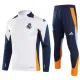 2024-25 RMA White Long Sleeve Training Tracksuit
