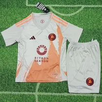 2024-25 Roma Away Kids Soccer Jersey