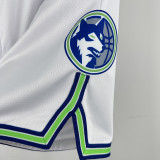 2023-24 TIMBERWOLVES White City Edition Top Quality NBA Pants