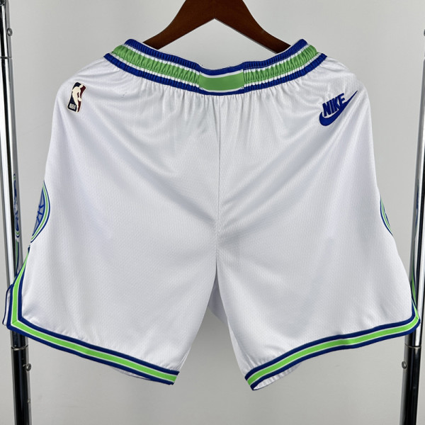 2023-24 TIMBERWOLVES White City Edition Top Quality NBA Pants