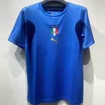 2006 Italy Home Blue Retro Soccer Jersey