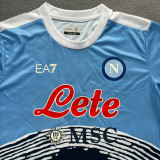 2021-22 Napoli Sky blue Commemorative Edition Fans Soccer Jersey