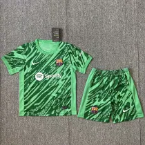 2024-25 BAR Green Goalkeeper Kids Soccer Jersey