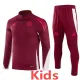 2024-25 Bayern Deep Red Kids Half Pull Tracksuit (童装)(半拉链)