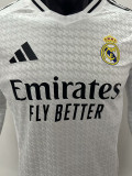 2024-25 RMA Home Long Sleeve Player Version Soccer Jersey (长袖球员)