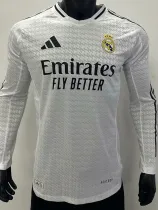 2024-25 RMA Home Long Sleeve Player Version Soccer Jersey (长袖球员)