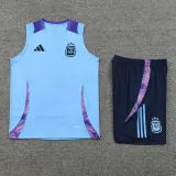 2024-25 Argentina Light blue Tank top and shorts suit