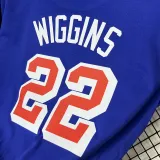 T228 WARRIORS WIGGINS #22 Blue High Quality Casual T-Shirt