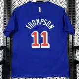 T229 WARRIORS THOMPSON #11 Blue High Quality Casual T-Shirt