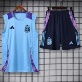 2024-25 Argentina Light blue Tank top and shorts suit