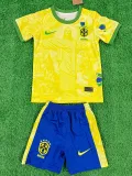 2024-25 Brazil Yellow Special Edition Kids Soccer Jersey (耶稣)