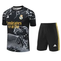 2024-25 RMA Black white Training Short Suit #豹