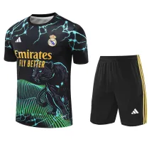 2024-25 RMA Black green Training Short Suit #豹