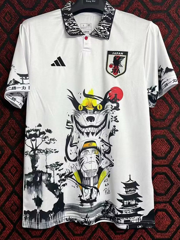2024-25 Japan White Special Edition Fans Training Shirts (九尾鸣人)