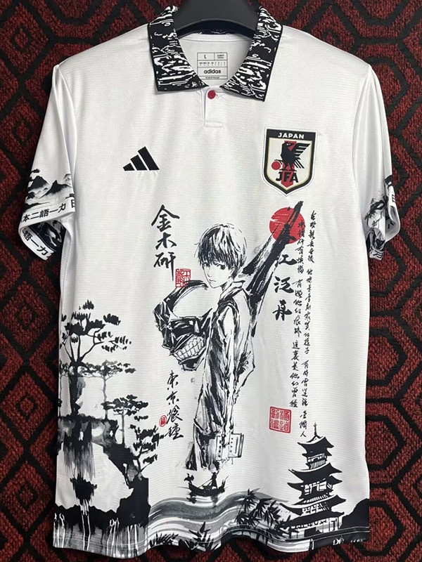 2024-25 Japan White Special Edition Fans Training Shirts (金木研)