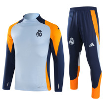 2024-25 RMA Light blue Long Sleeve Training Tracksuit