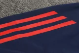 2024-25 Man Utd Red black Half Pull Tracksuit (半拉链)(匹印)