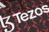 2024-25 Man Utd Red black Half Pull Tracksuit (半拉链)(匹印)