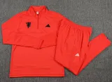 2024-25 Man Utd Red Kids Half Pull Tracksuit (童装)(半拉链)