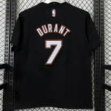 T200 Nets DURANT #7 Black High Quality Casual T-Shirt