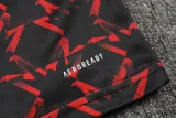 2024-25 Man Utd Red black Half Pull Tracksuit (半拉链)(匹印)