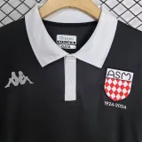 2024-25 Monaco Black 100th Anniversary Fans Soccer Jersey