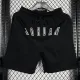 M005 Jordan Black Pure Cotton Fabric Casual Short Pants