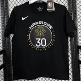 T177 Warriors CURRY #30 Black High Quality Casual T-Shirt