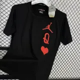 T179 Jordan Black High Quality Casual T-Shirt #爱心