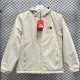 2024 TNF Velvet Thickened warm Beige Outdoor Jackets #F3 加绒冲锋衣