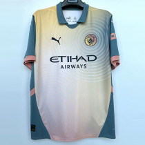 2024-25 Man City Fourth 1:1 Fans Soccer Jersey