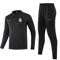 2024-25 Al-Nassr Black Half Pull Tracksuit (半拉链)