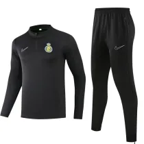 2024-25 Al-Nassr Black Half Pull Tracksuit (半拉链)
